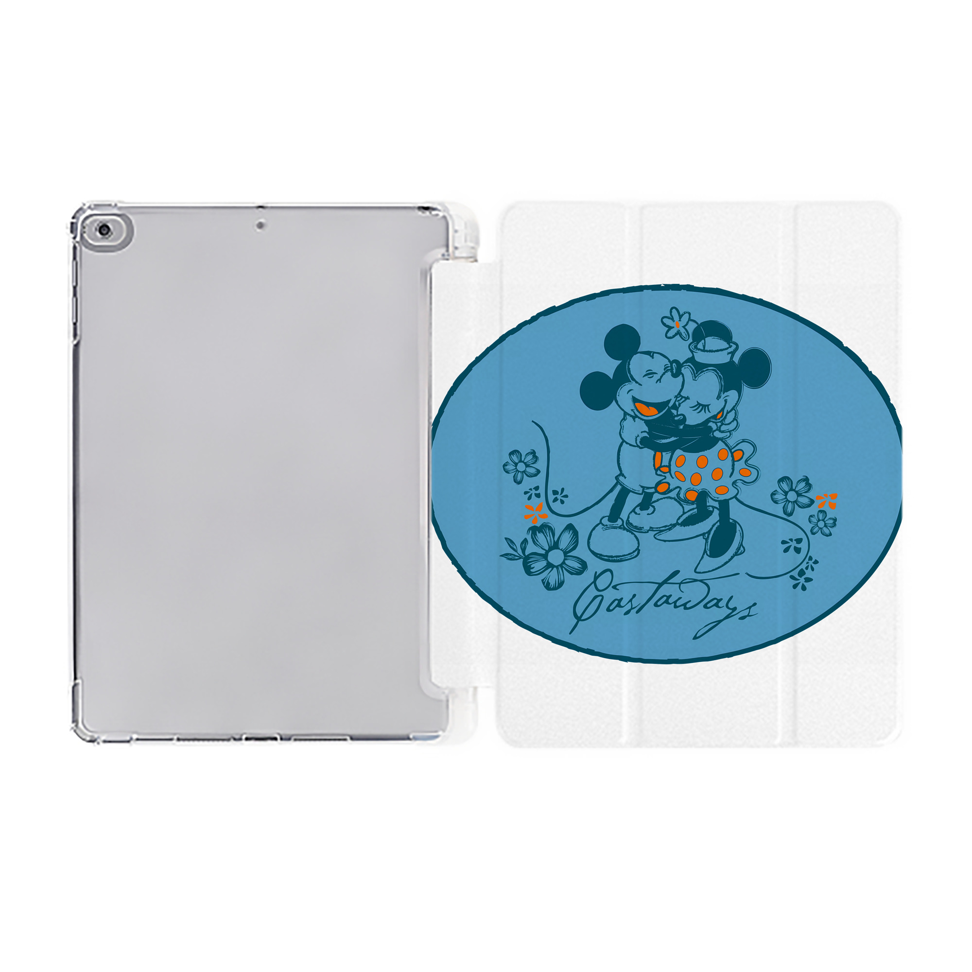 （画像用） ミッキーマウス Mickey Mouse IPad ケース ペン収納付き 三つ折りスタンド PUレザー×シリコン 対応機種9.5/10.5/10.9インチ